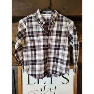 NWT Old Navy flex boys buttondown S 6/7